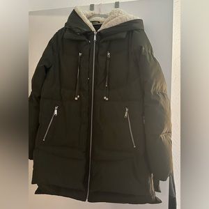 Sam Edelman faux fur puffer coat-Orolay Knock off